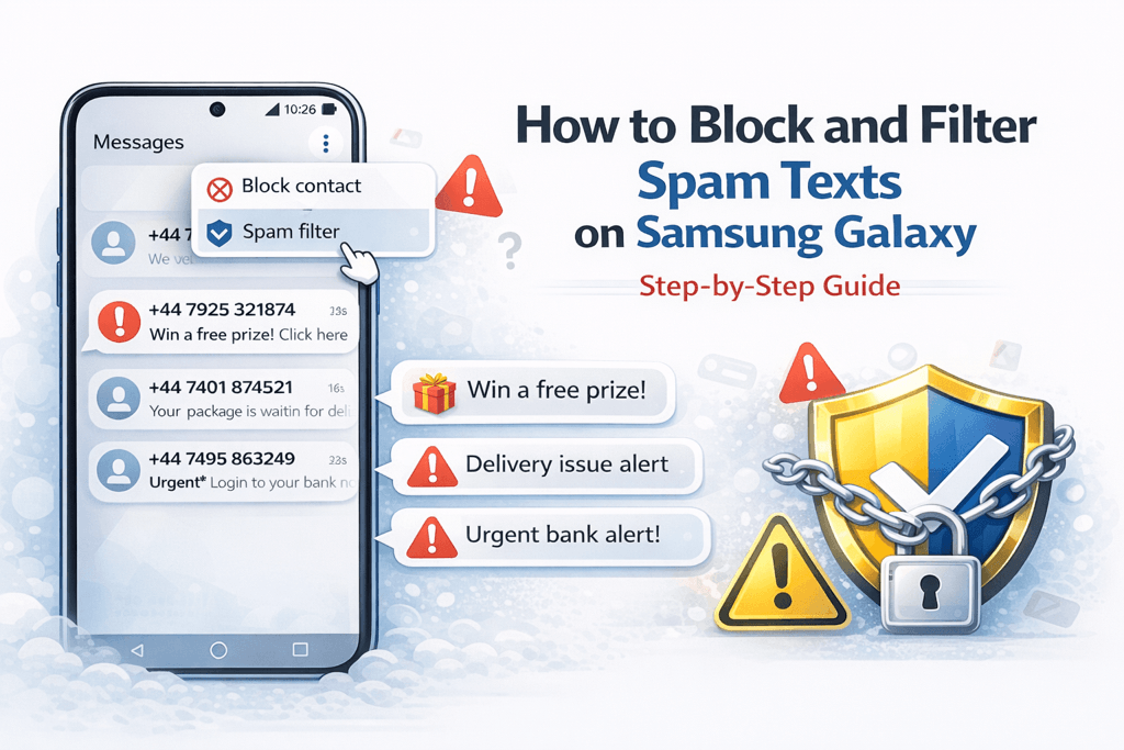 Bloquer les SMS spam sur Samsung Galaxy